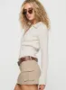 Jeller Zip Front Knit Sweater Beige sold by Princess Polly