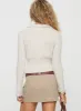Jeller Zip Front Knit Sweater Beige sold by Princess Polly