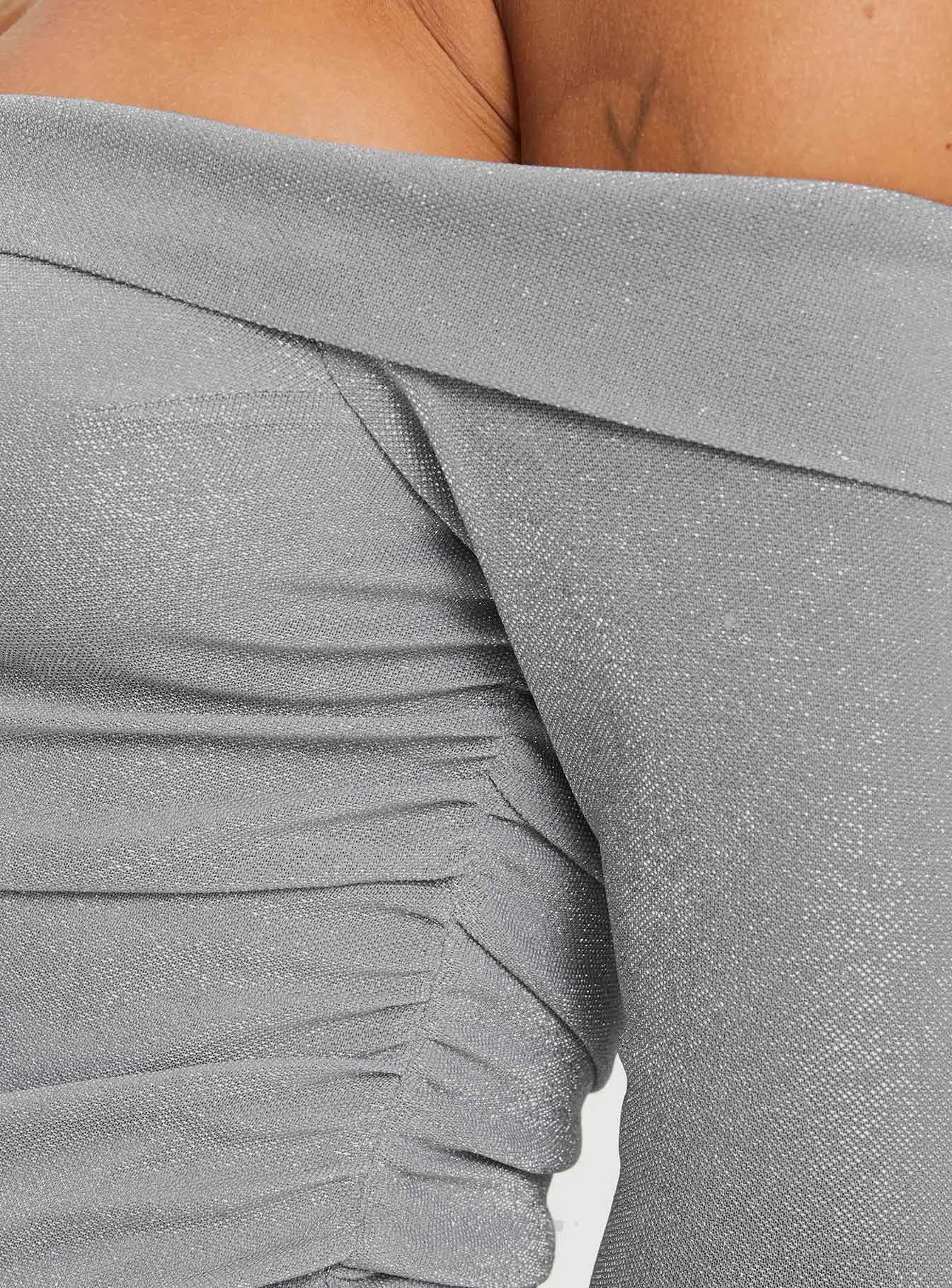 Tullo Off The Shoulder Bodysuit Grey sold by Princess Polly product image thumbnail 5