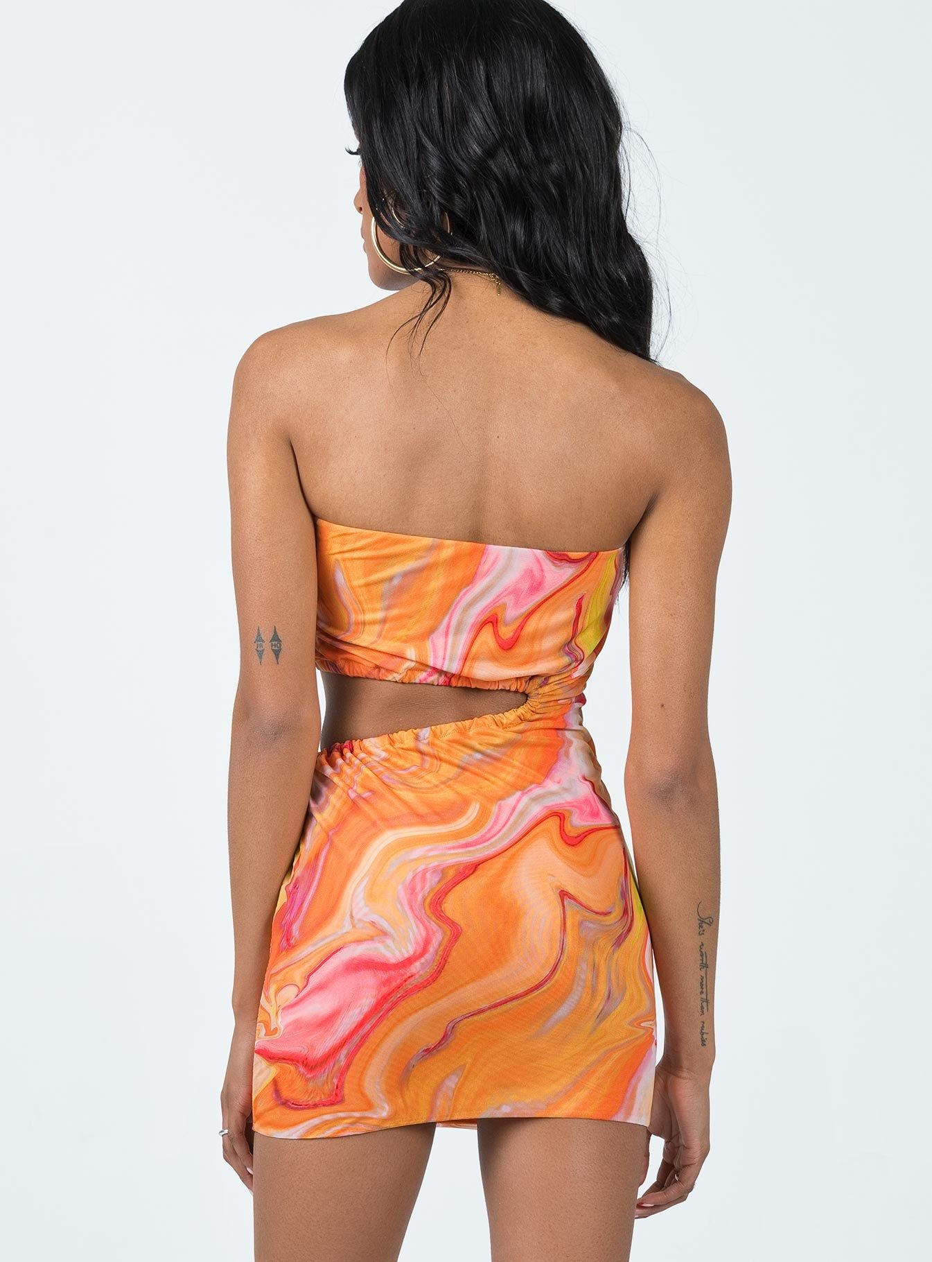 Baxia Mini Dress Orange sold by Princess Polly product image thumbnail 5