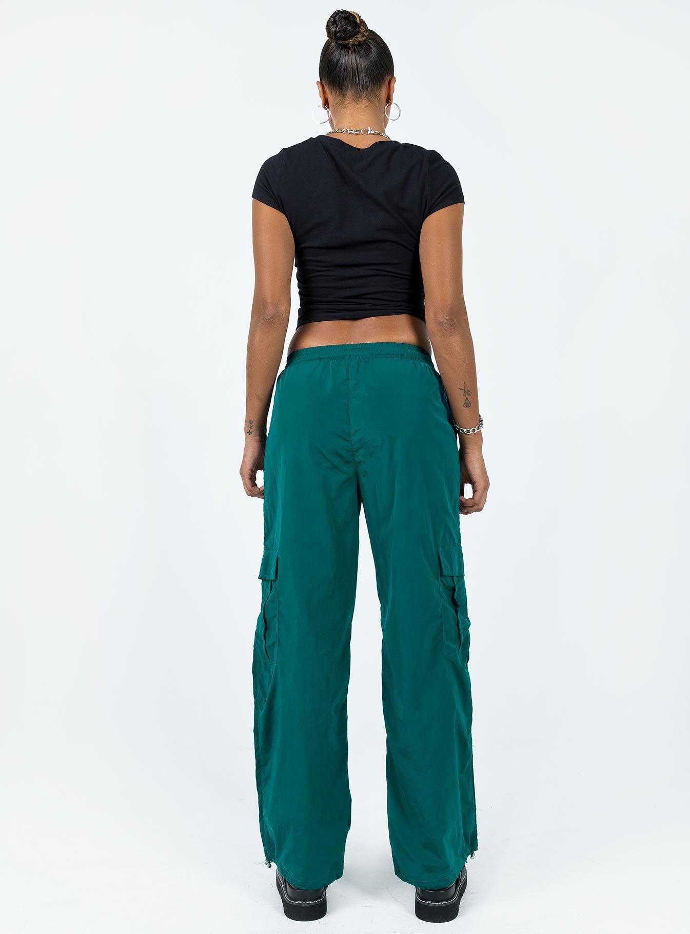 Gama Parachute Pants Teal sold by Princess Polly product image thumbnail 4