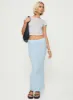 Ponce Boucle Maxi Skirt Light Blue sold by Princess Polly