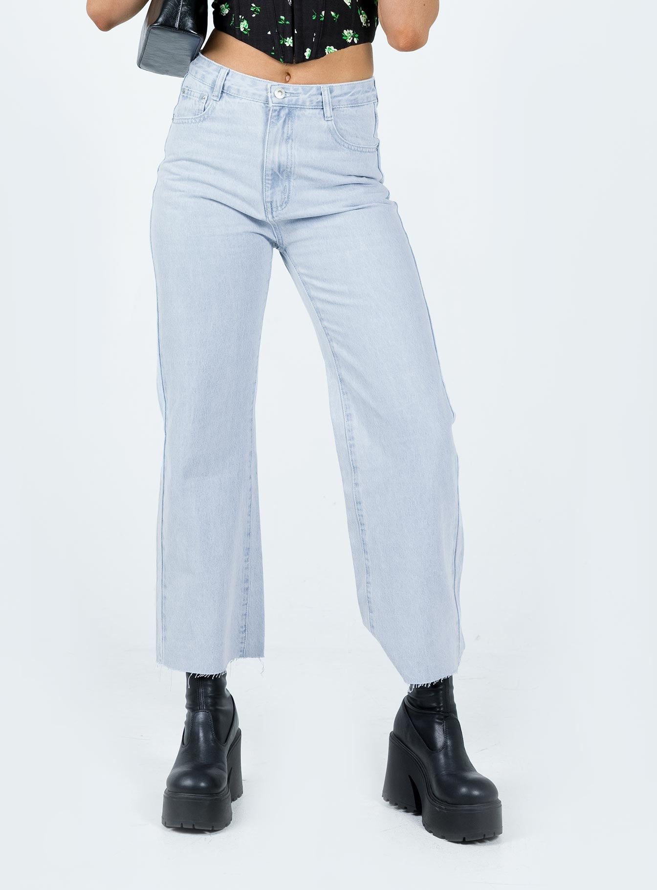 Boundless Denim Jeans Light Wash sold by Princess Polly