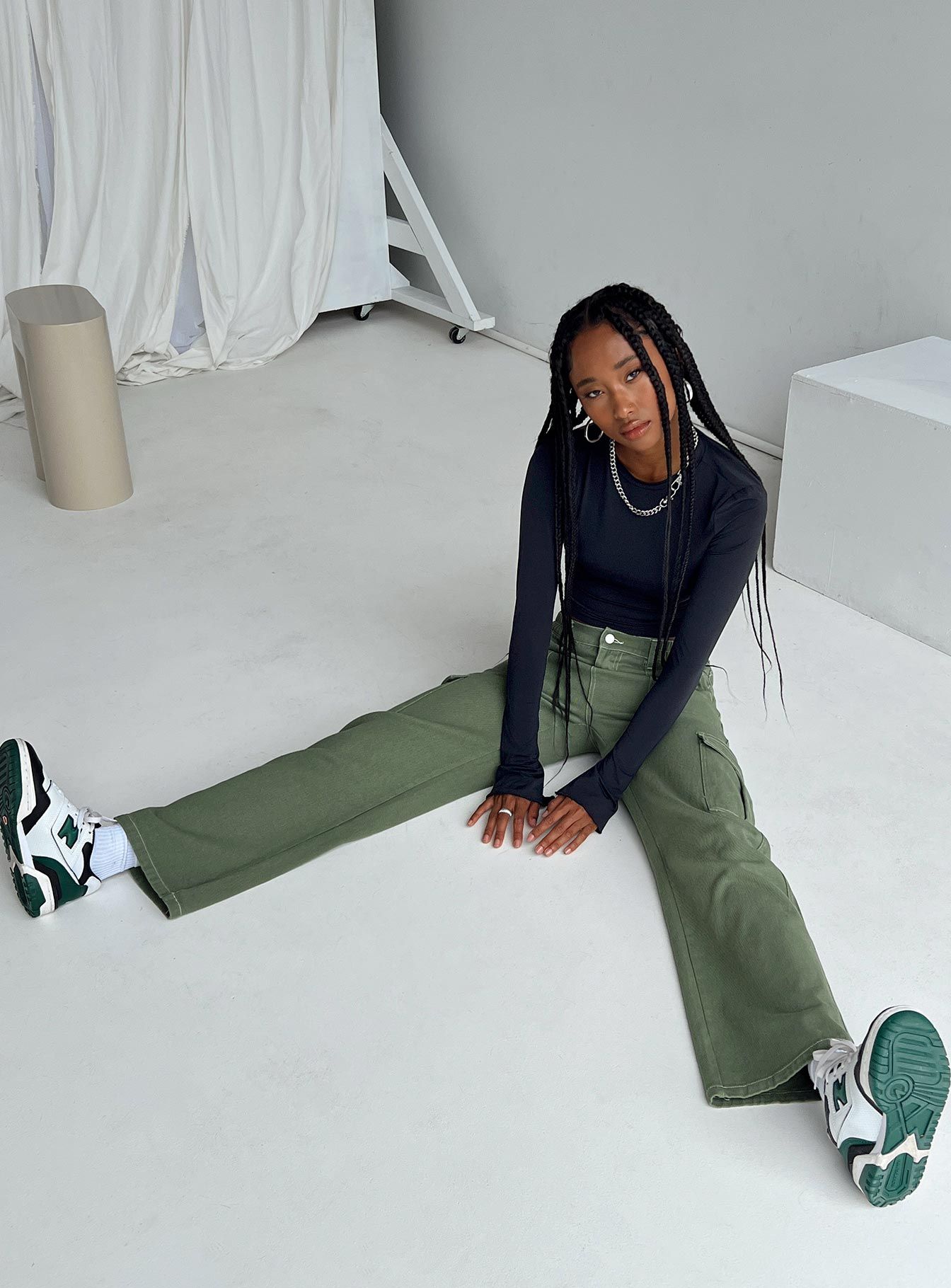 Pawley Cargo Pants Khaki sold by Princess Polly product image thumbnail 4