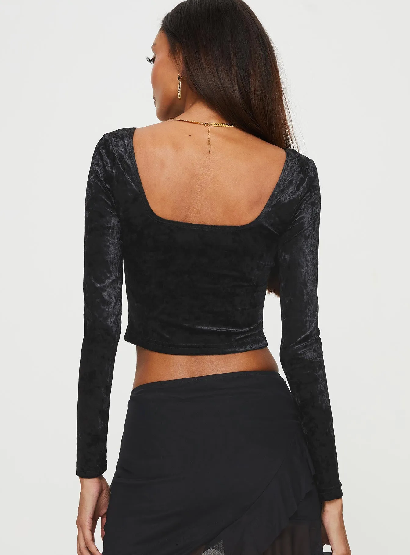 Brako Long Sleeve Top Black sold by Princess Polly product image thumbnail 4