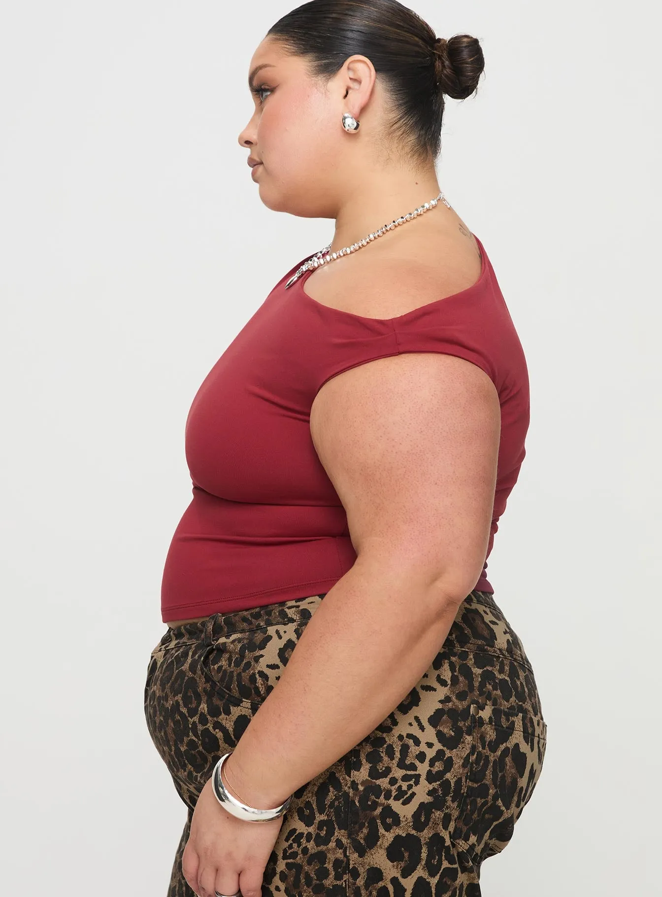 Danza Top Red Curve sold by Princess Polly product image thumbnail 3