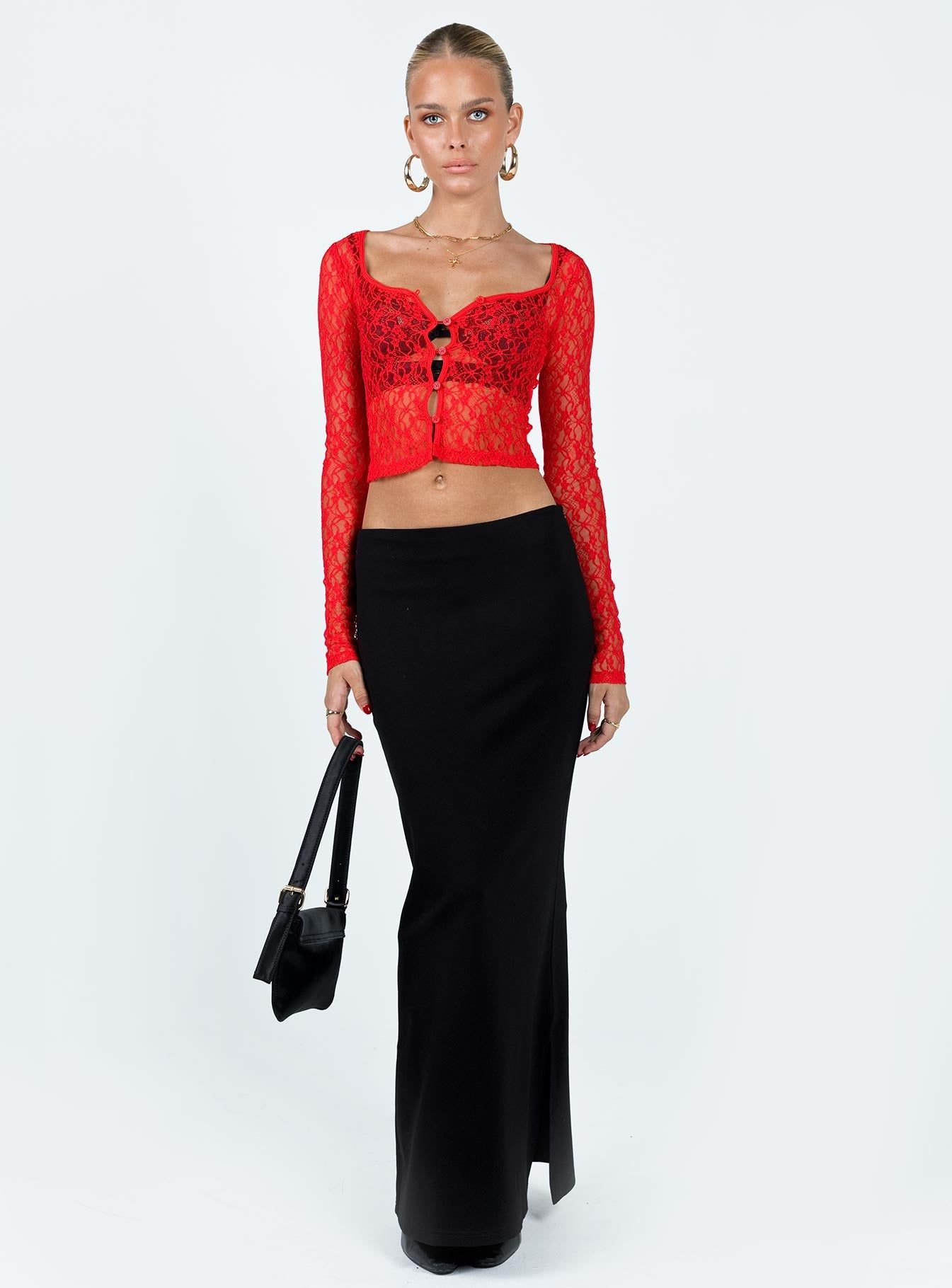 Kenar Long Sleeve Top Red sold by Princess Polly product image thumbnail 3