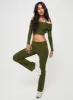 Tagula Off The Shoulder Top Green sold by Princess Polly
