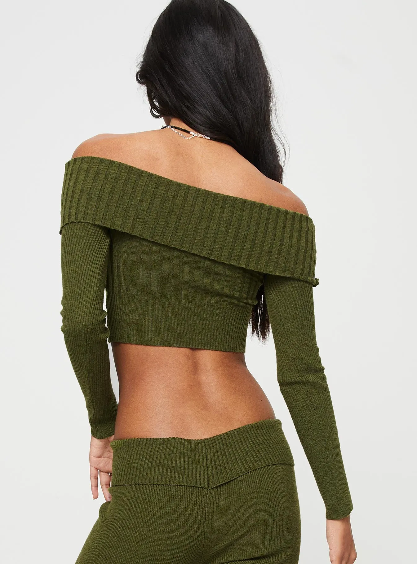 Tagula Off The Shoulder Top Green sold by Princess Polly product image thumbnail 5