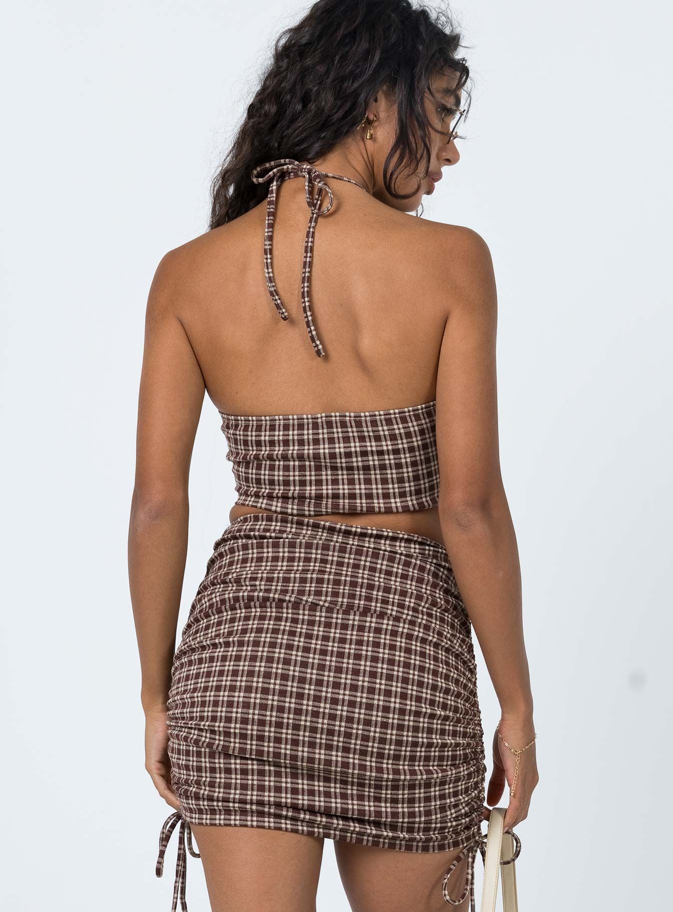 Nothing More Set Brown Check sold by Princess Polly product image thumbnail 6