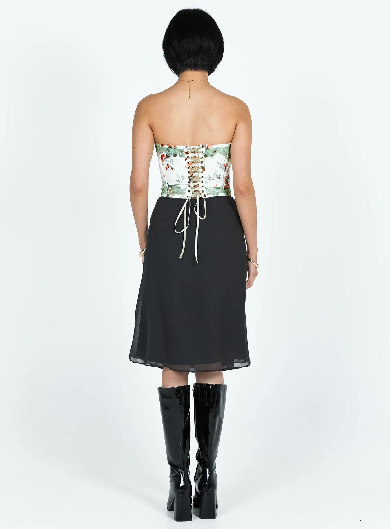 Delvie Midi Skirt Black sold by Princess Polly product image thumbnail 5