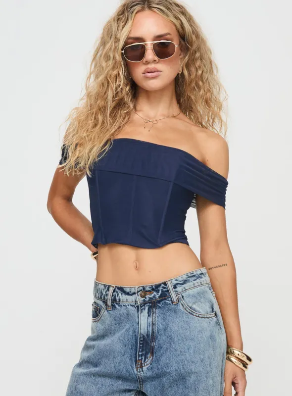 Thoughts Of You Top Blue sold by Princess Polly