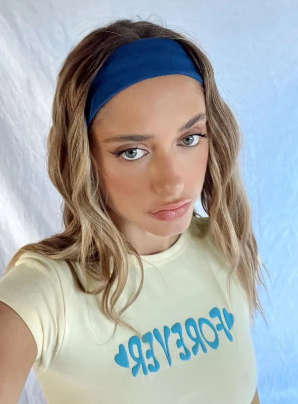 The Juney Headband Navy sold by Princess Polly