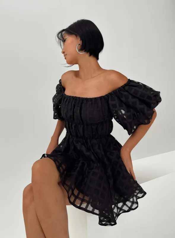 Pascali Mini Dress Black sold by Princess Polly