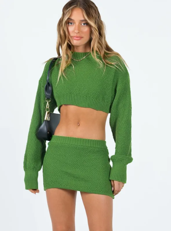 Akalia Knit Set Khaki sold by Princess Polly