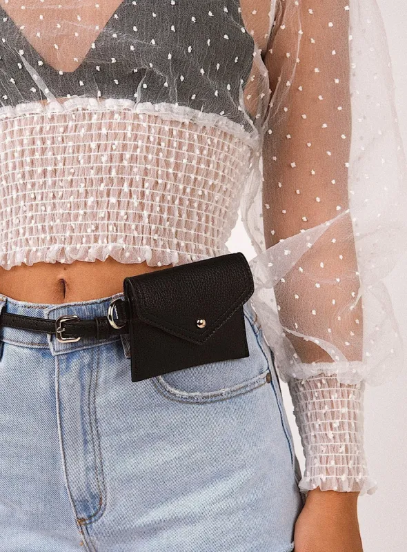 Peta & Jain Stevie Belt Bag Black sold by Princess Polly