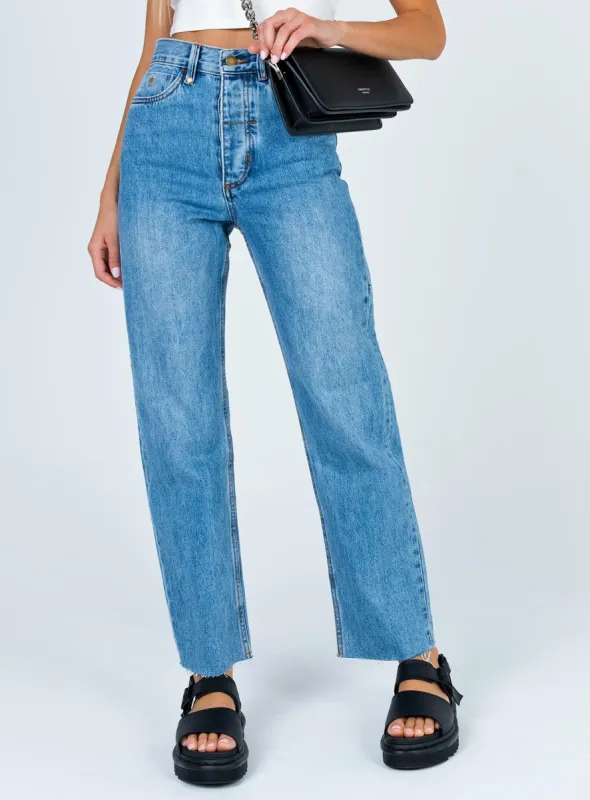 Thrills Paige Jean Trucker Blue sold by Princess Polly