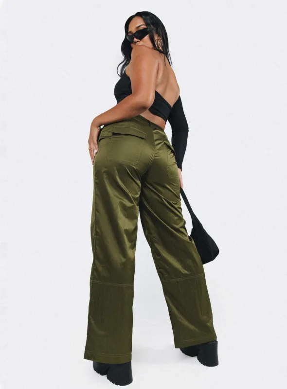 Parkham Utility Pants Khaki sold by Princess Polly