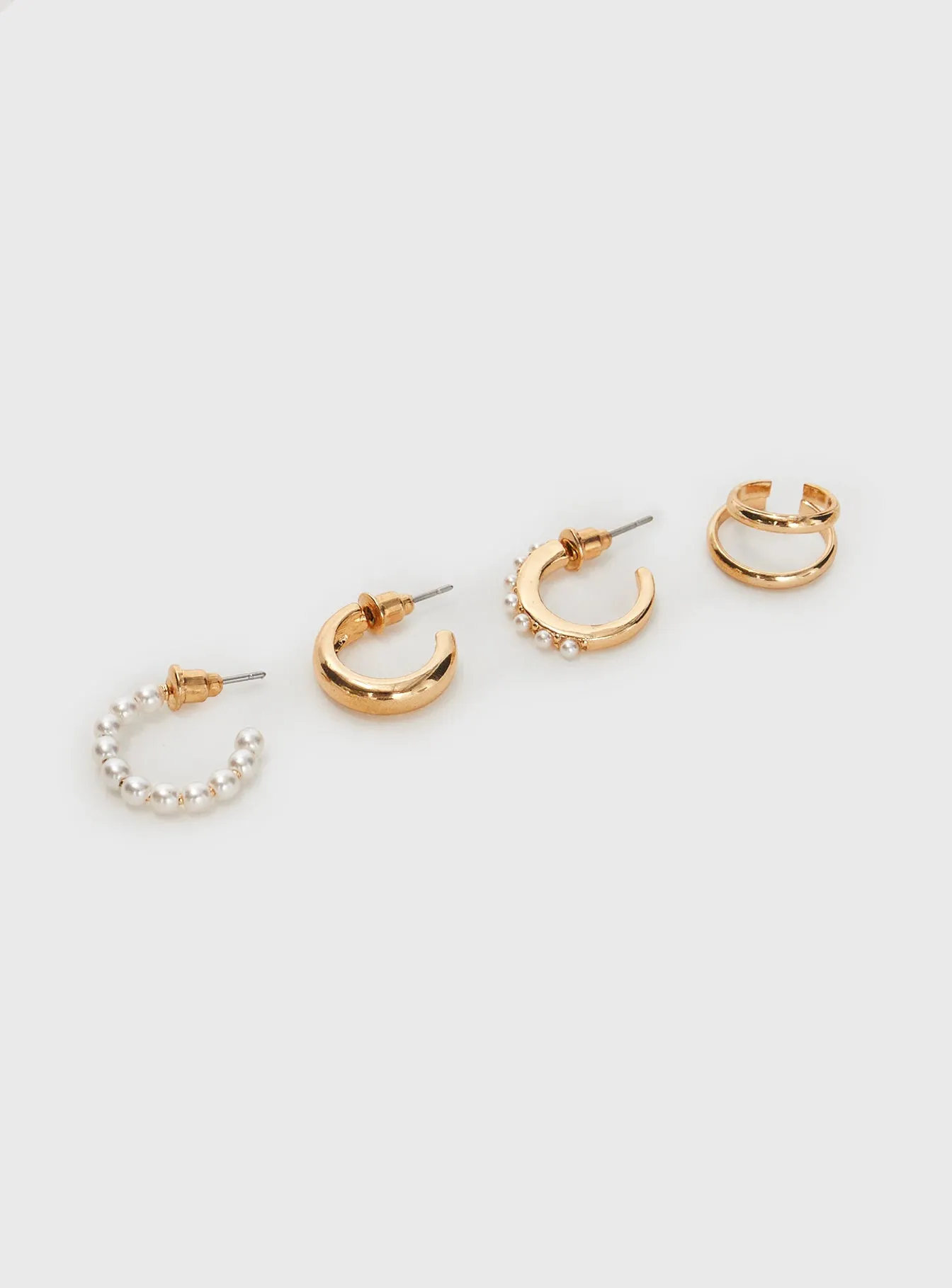 Aquaria Earring Pack Gold sold by Princess Polly product image thumbnail 2
