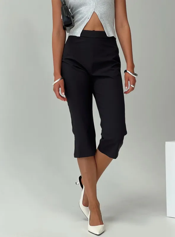 Meadowlark Capri Pants Black sold by Princess Polly
