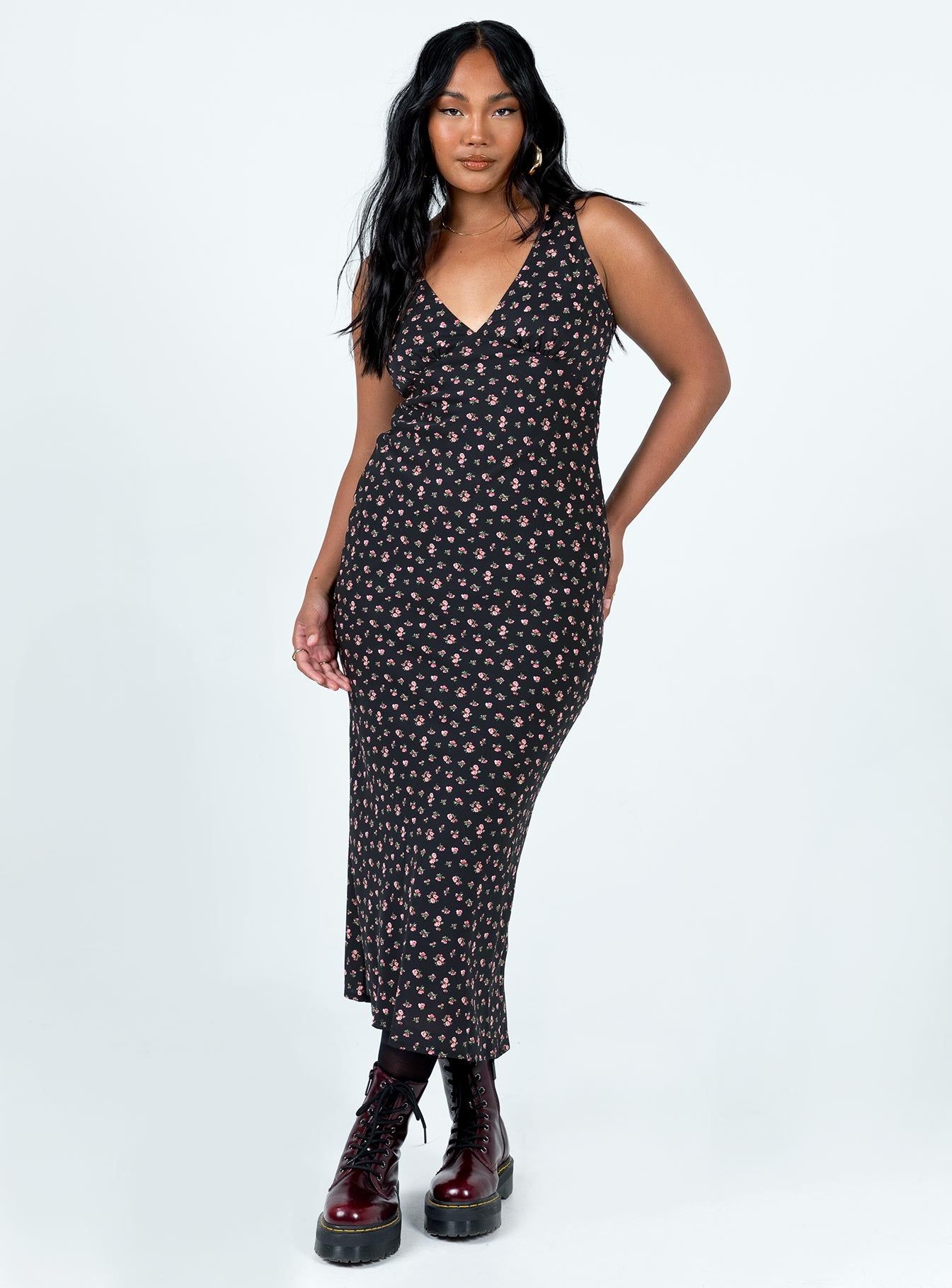 Sariah Midi Dress Black sold by Princess Polly product image thumbnail 2