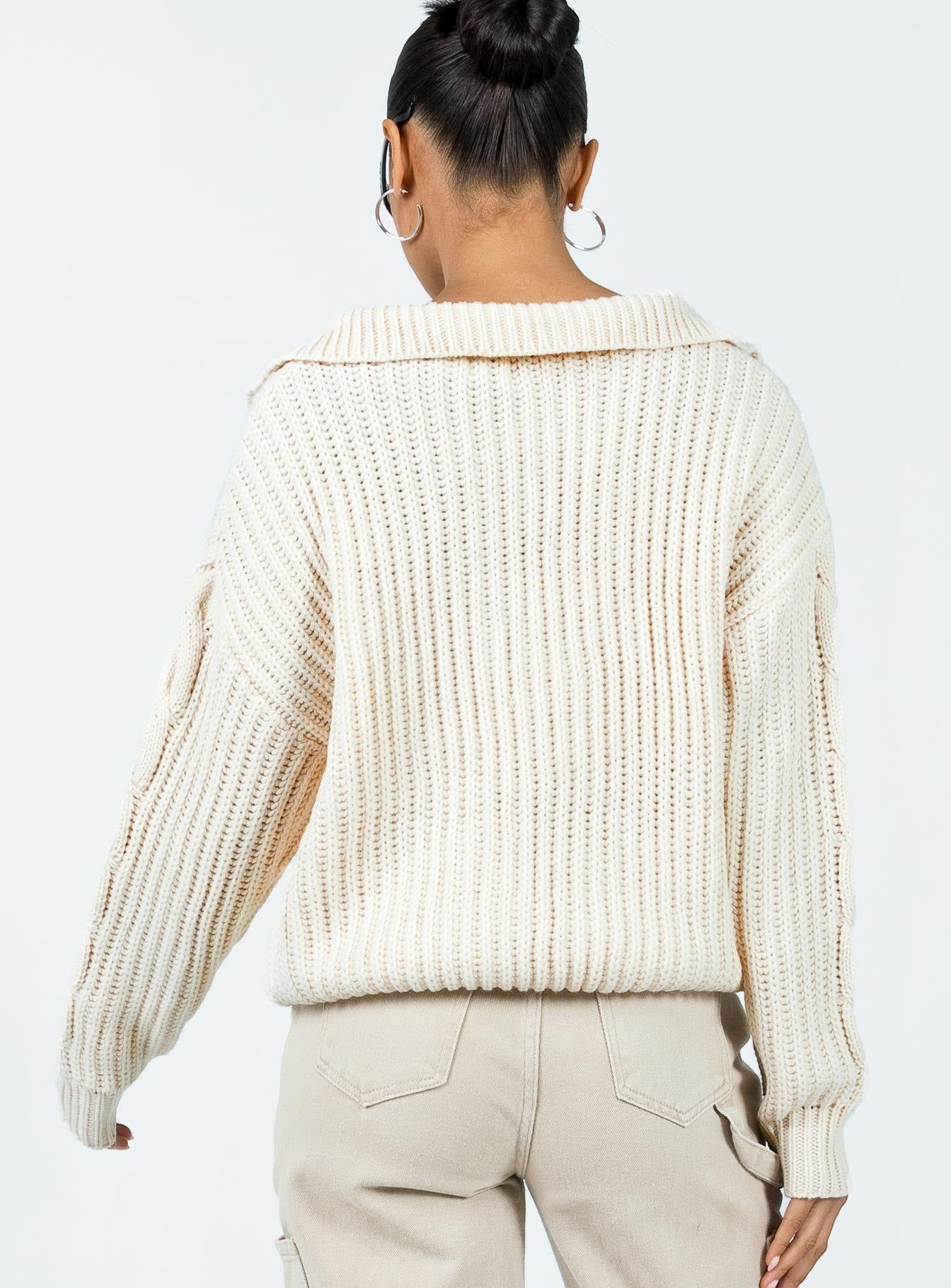 Siya Knit Sweater Beige sold by Princess Polly product image thumbnail 5