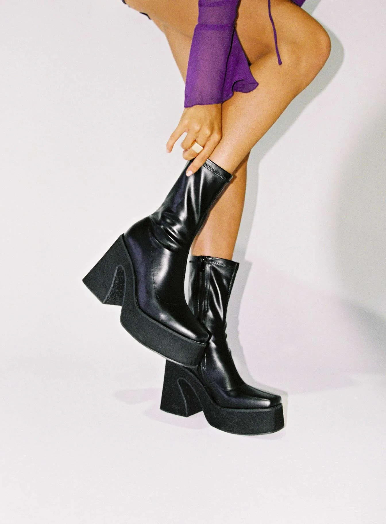 Dockery Boots Black sold by Princess Polly