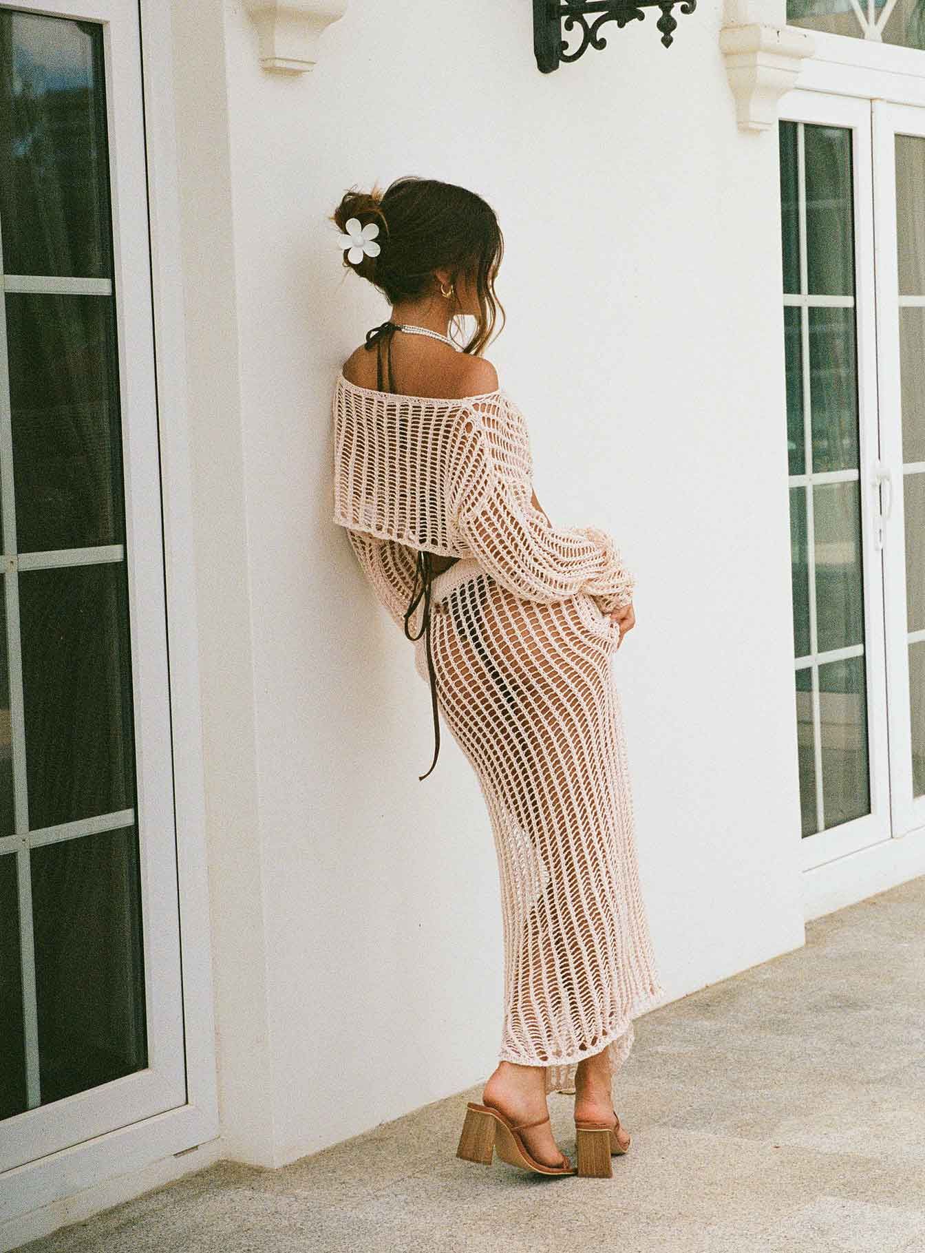Florence Maxi Skirt Cream sold by Princess Polly product image thumbnail 4