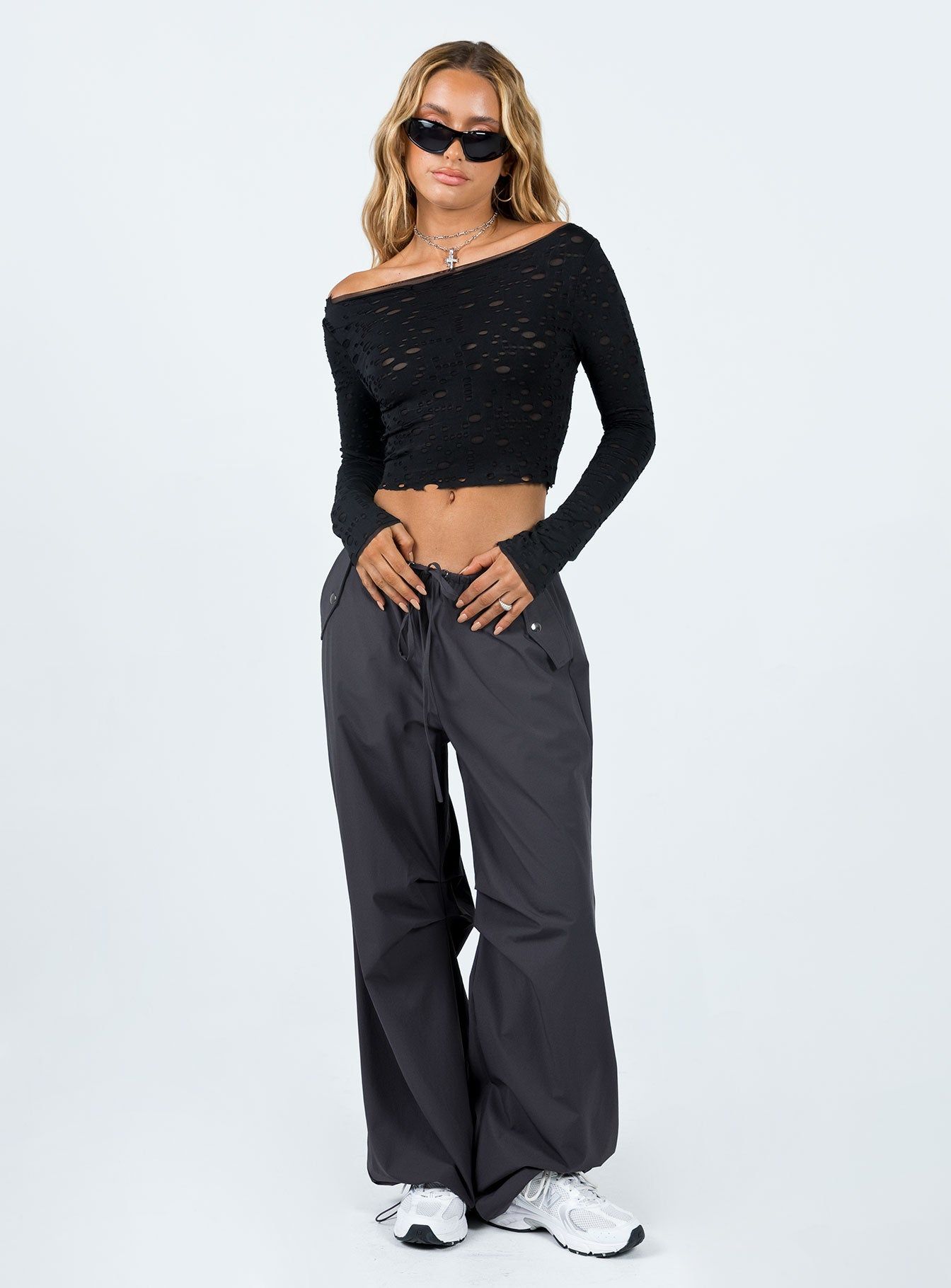 Lapidus Long Sleeve Top Black sold by Princess Polly product image thumbnail 3