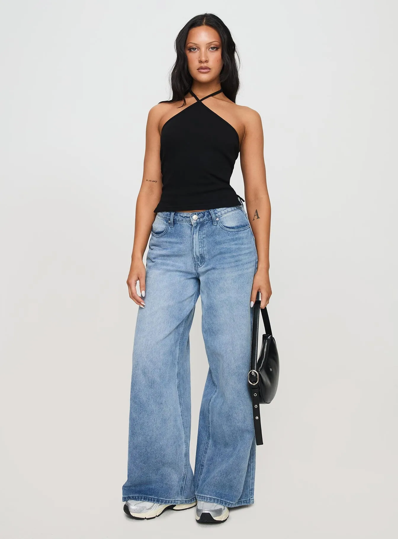 Baseline Halter Rib Top Black sold by Princess Polly product image thumbnail 3