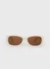Maddan Sunglasses Cream sold by Princess Polly