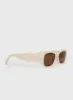 Maddan Sunglasses Cream sold by Princess Polly