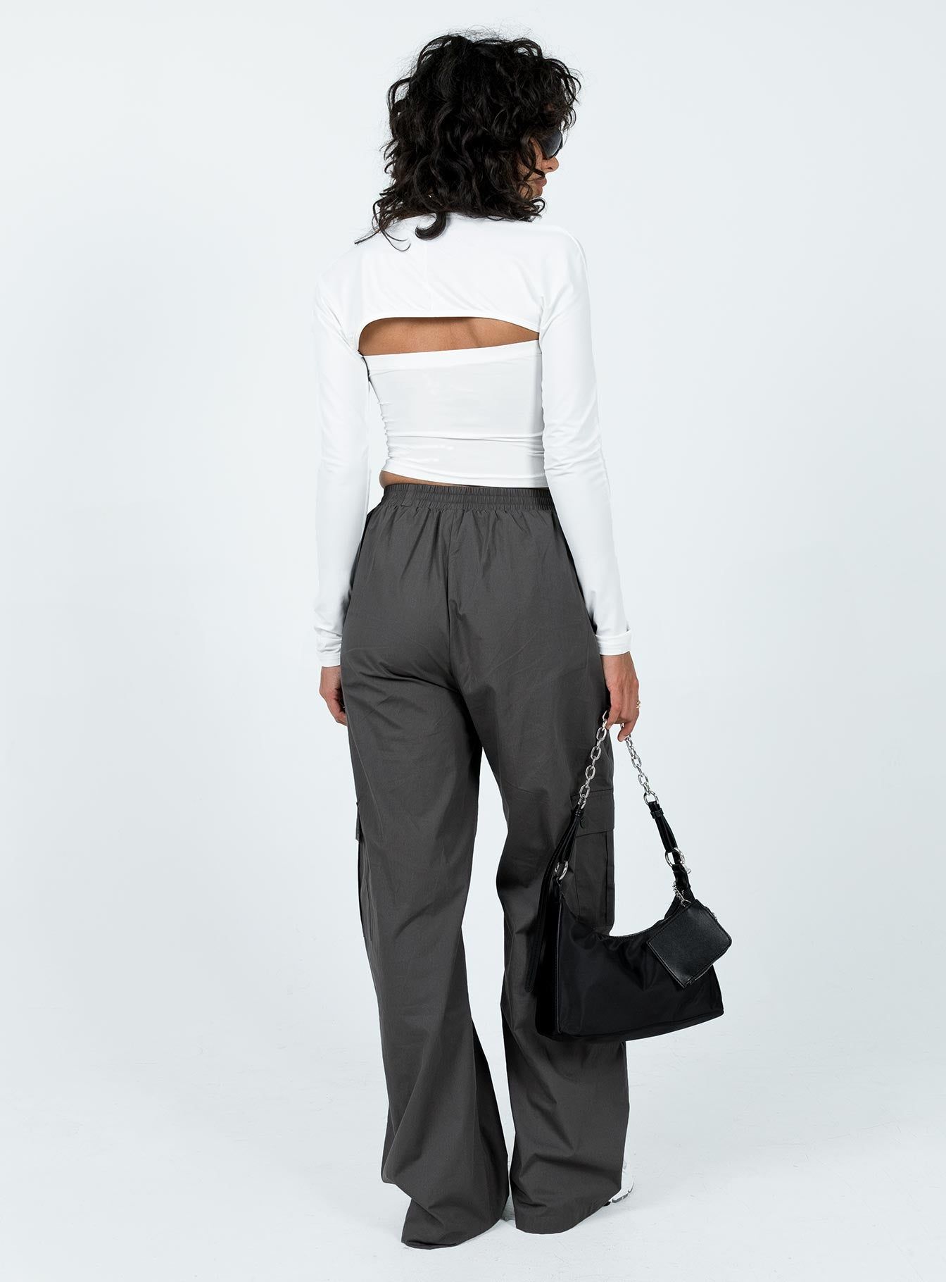 Lista Elastic Pocket Pants Slate sold by Princess Polly product image thumbnail 4