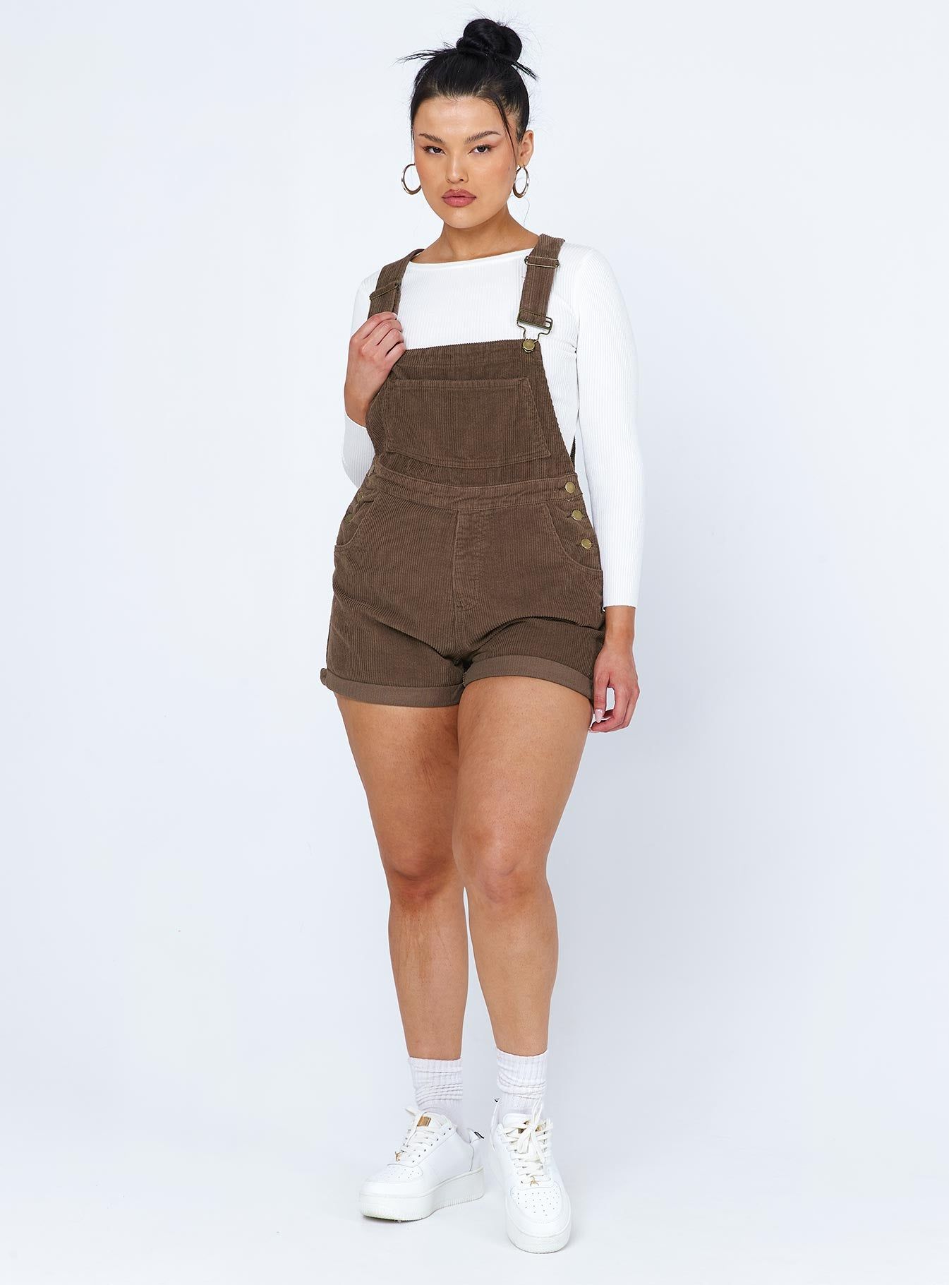 Kacey Overalls Brown sold by Princess Polly product image thumbnail 2