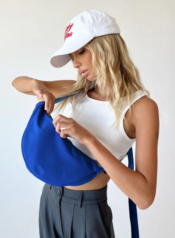 Fairbank Nylon Crossbody Bag Blue sold by Princess Polly