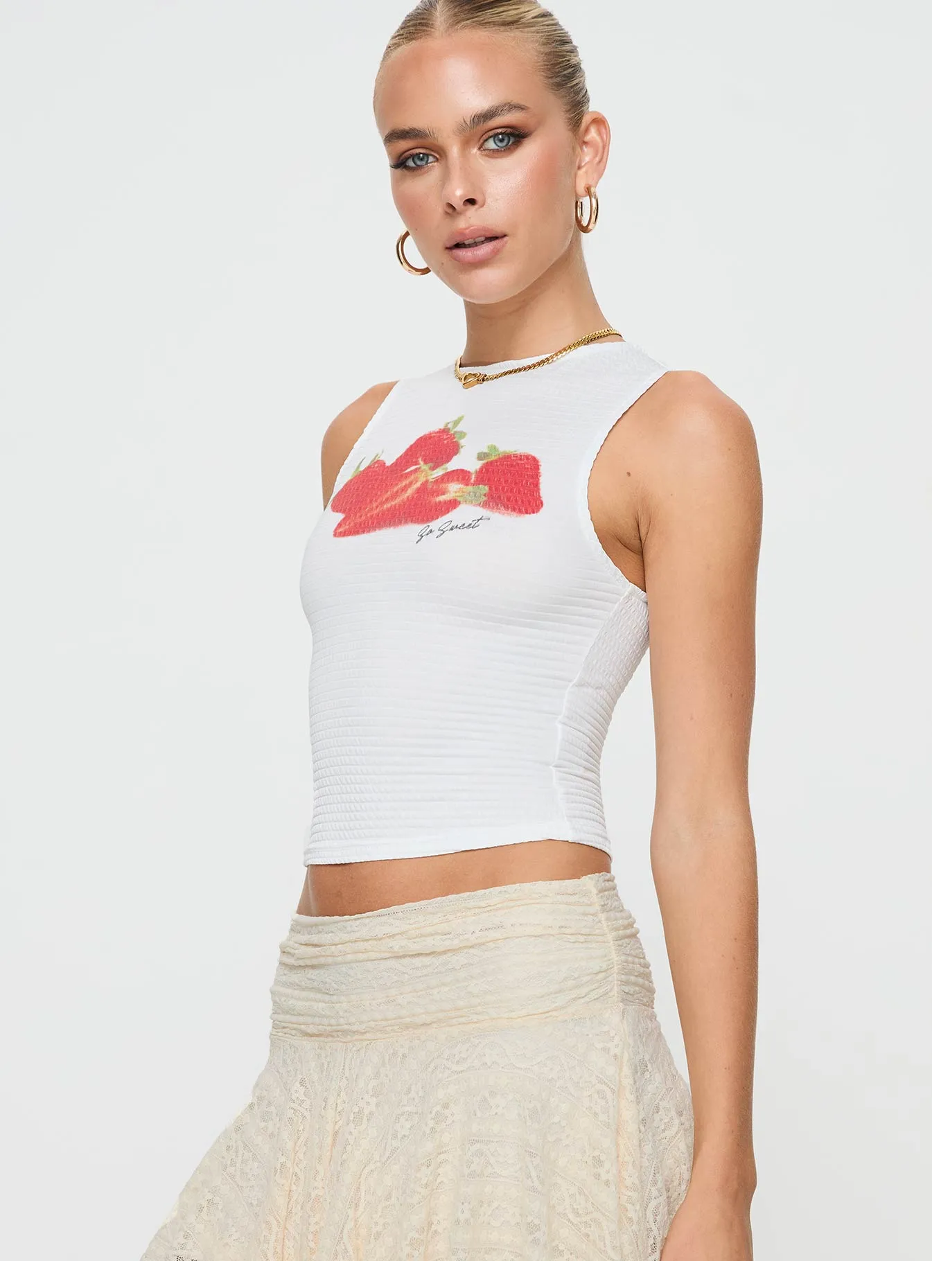 Oh So Sweet Top White sold by Princess Polly product image thumbnail 4