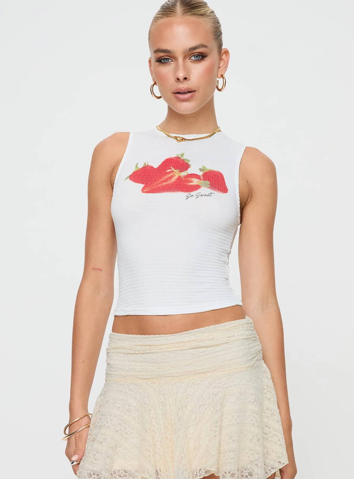 Oh So Sweet Top White sold by Princess Polly product image thumbnail 2