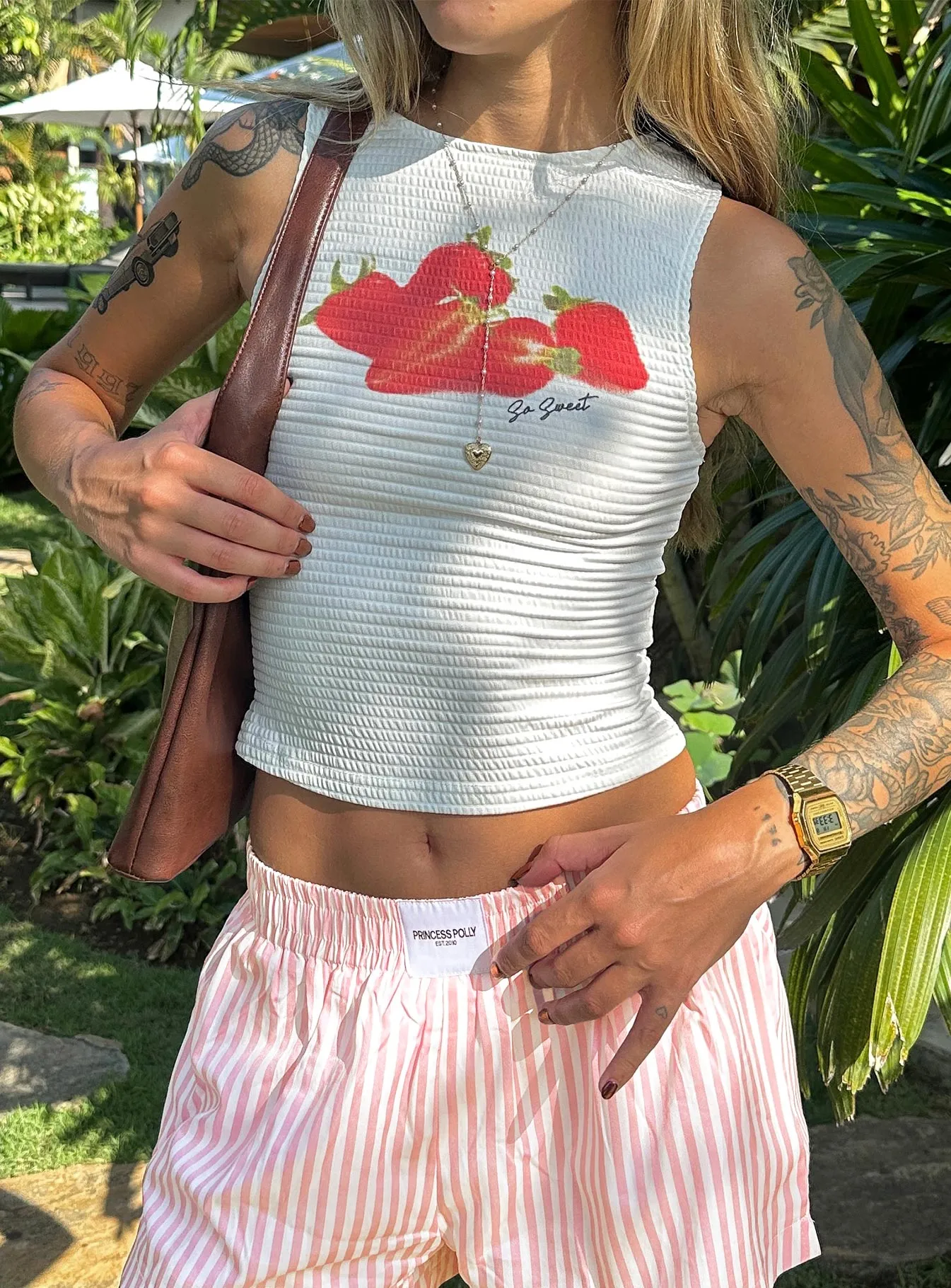 Oh So Sweet Top White sold by Princess Polly