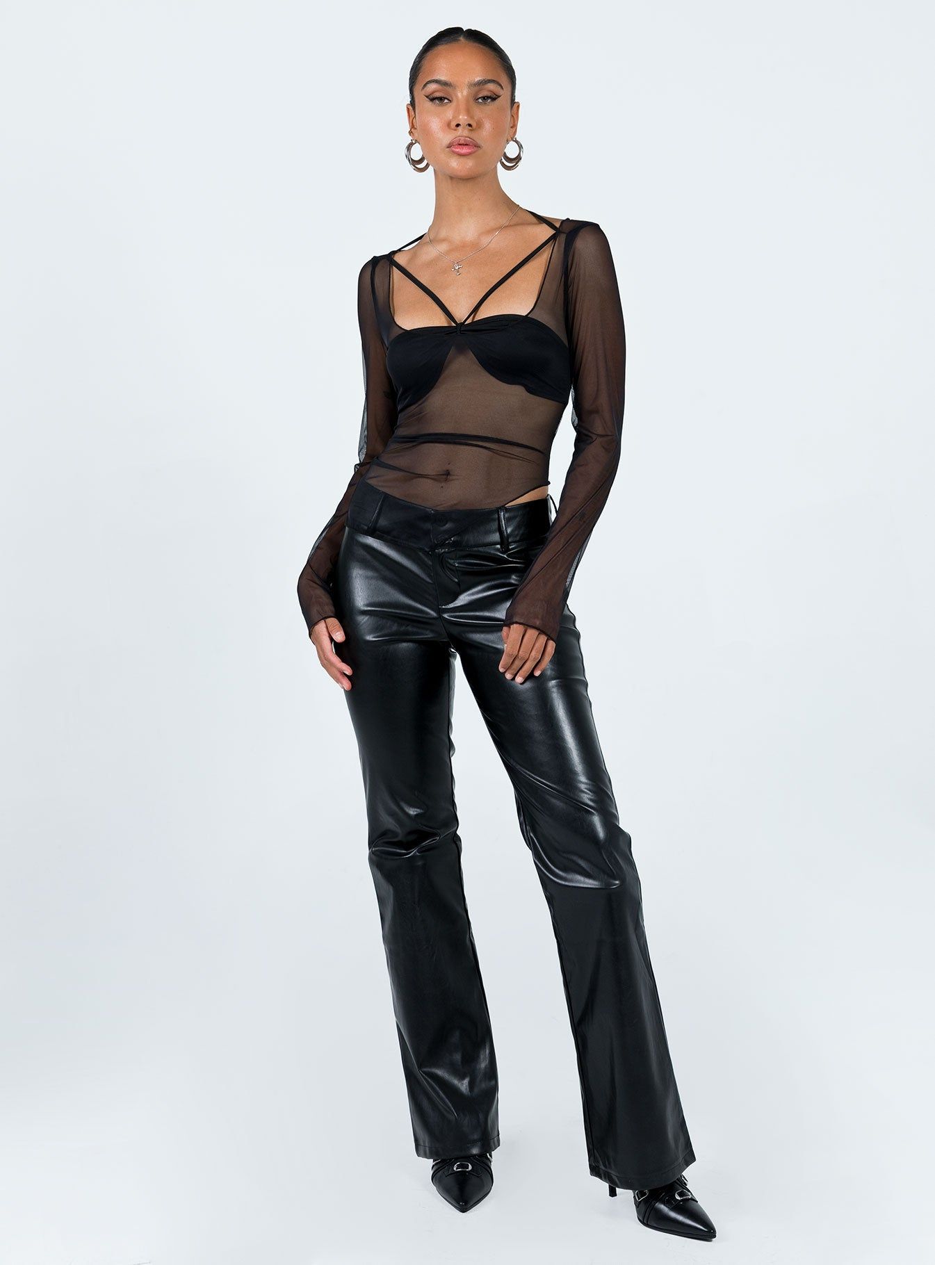 Garcian Long Sleeve Top Black sold by Princess Polly product image thumbnail 3