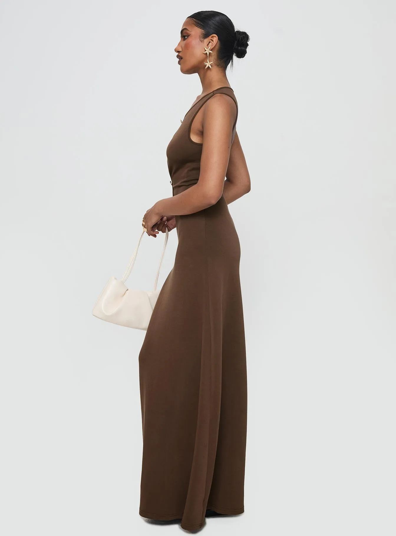 Sanur Maxi Dress Brown sold by Princess Polly product image thumbnail 4