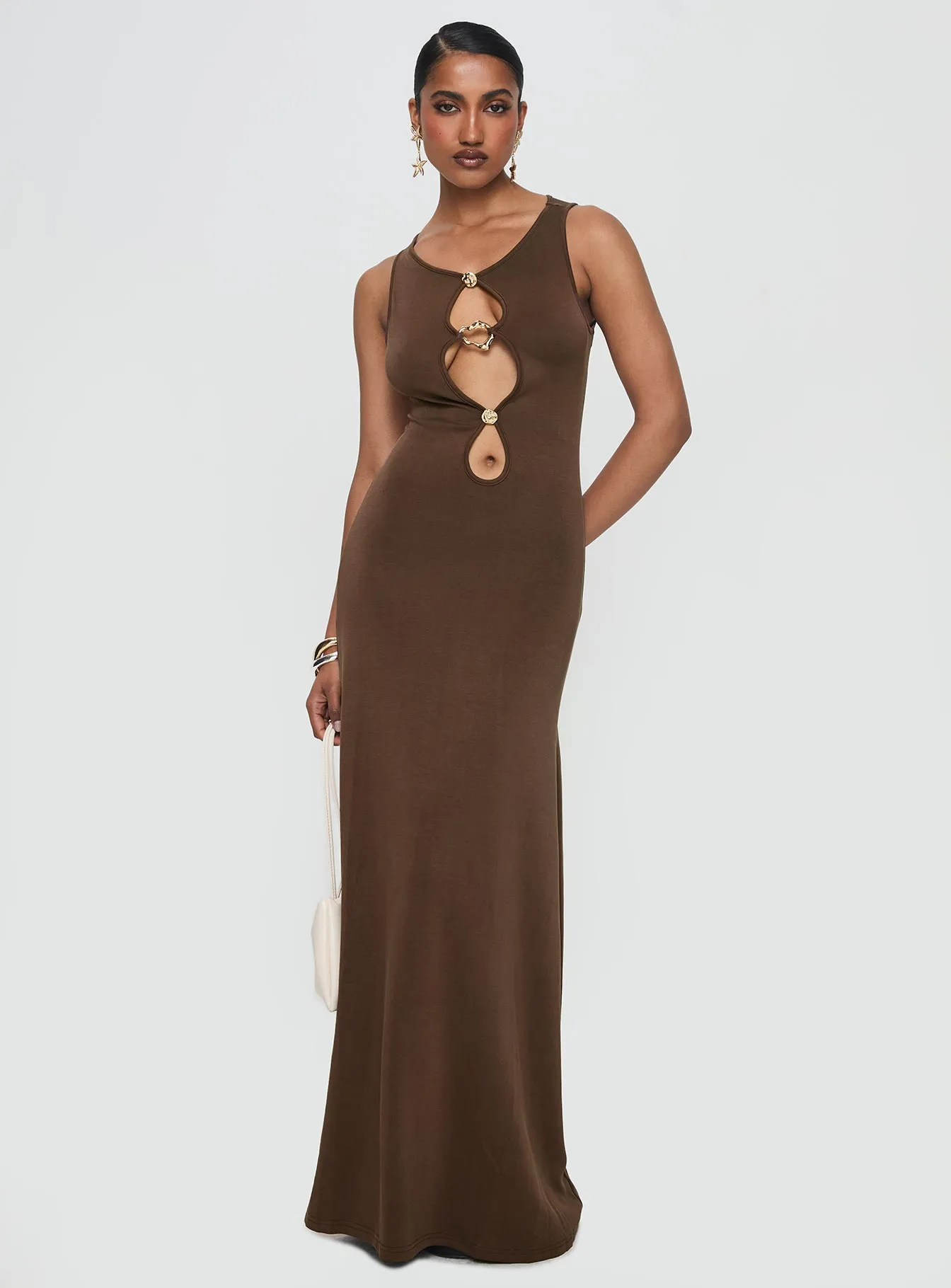 Sanur Maxi Dress Brown sold by Princess Polly product image thumbnail 2