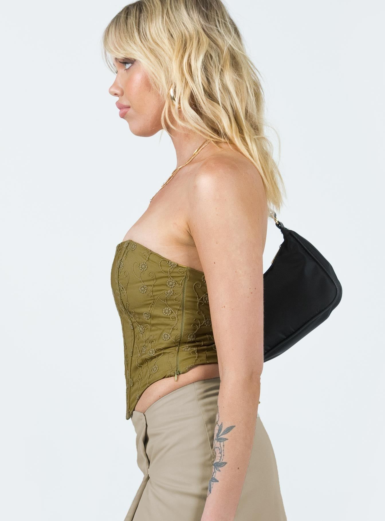 Field Daisies Corset Green sold by Princess Polly product image thumbnail 4