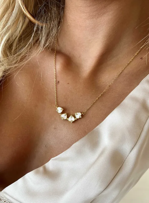 Cloverfiled Necklace Gold sold by Princess Polly