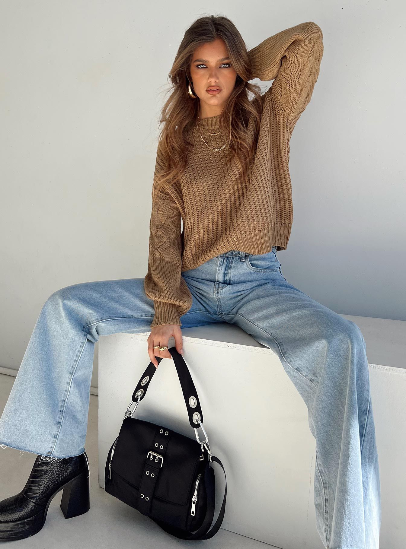 Saffron Sweater Tan sold by Princess Polly product image thumbnail 2