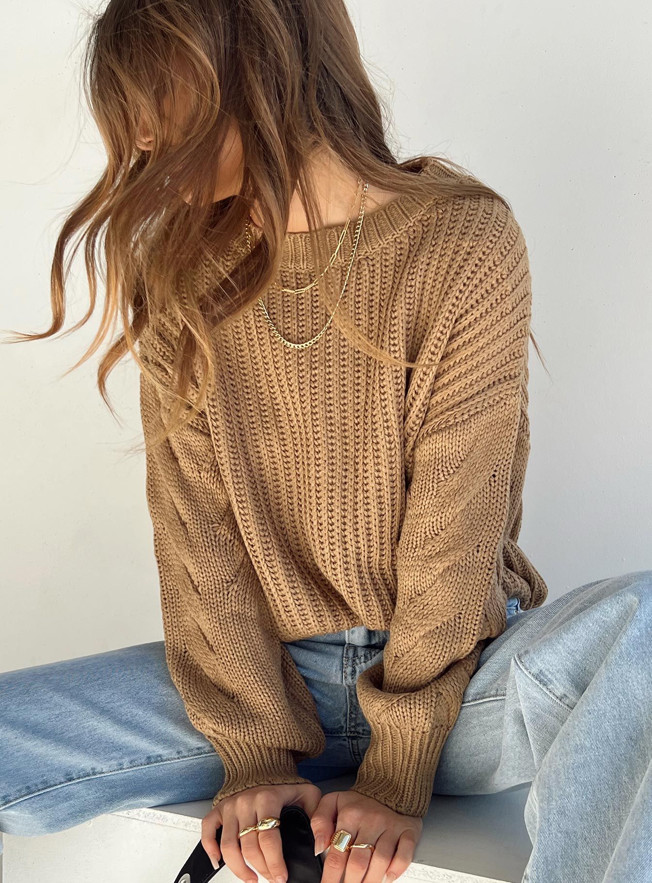 Saffron Sweater Tan sold by Princess Polly product image thumbnail 3