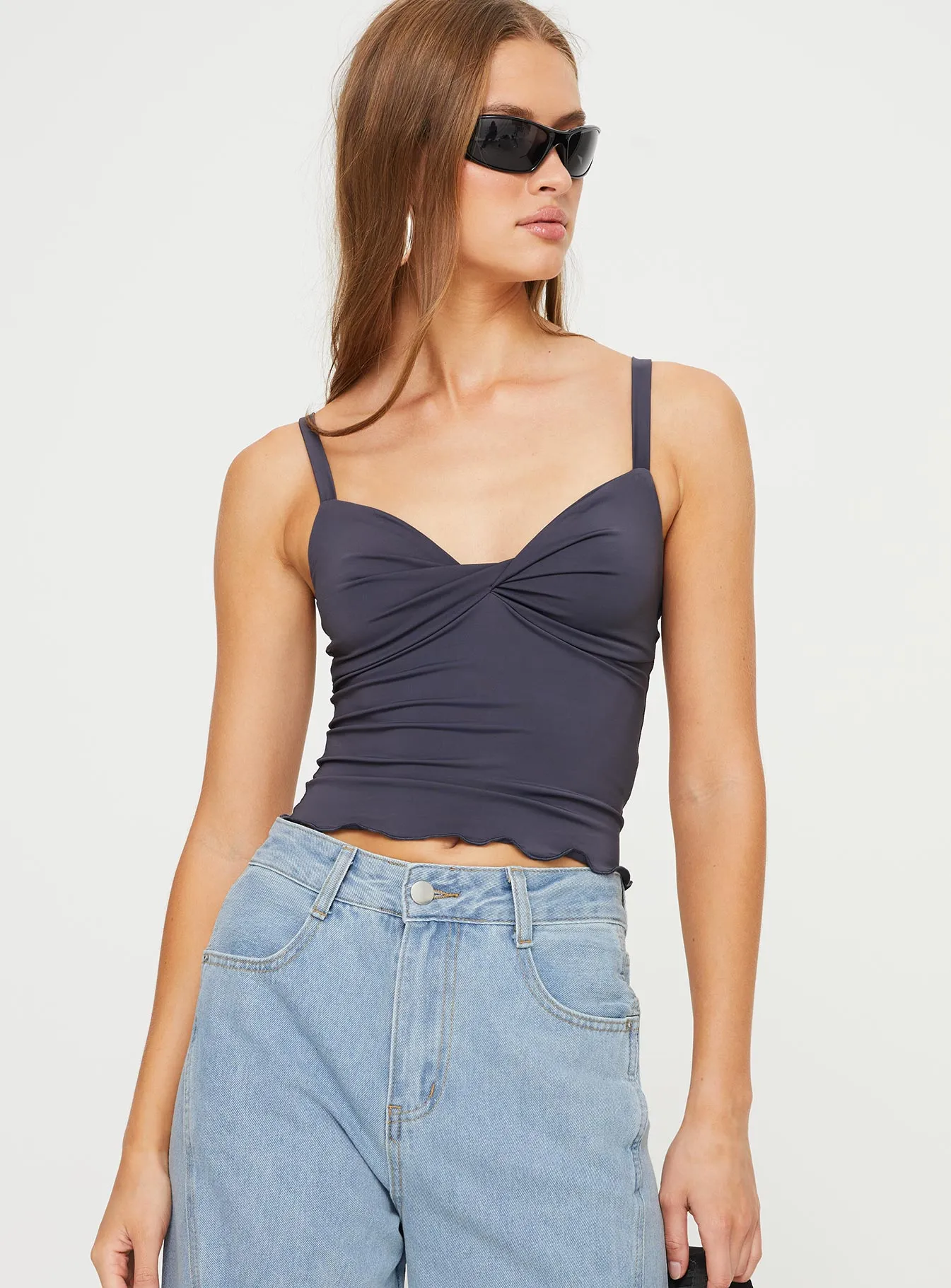 Greyer Top Slate sold by Princess Polly