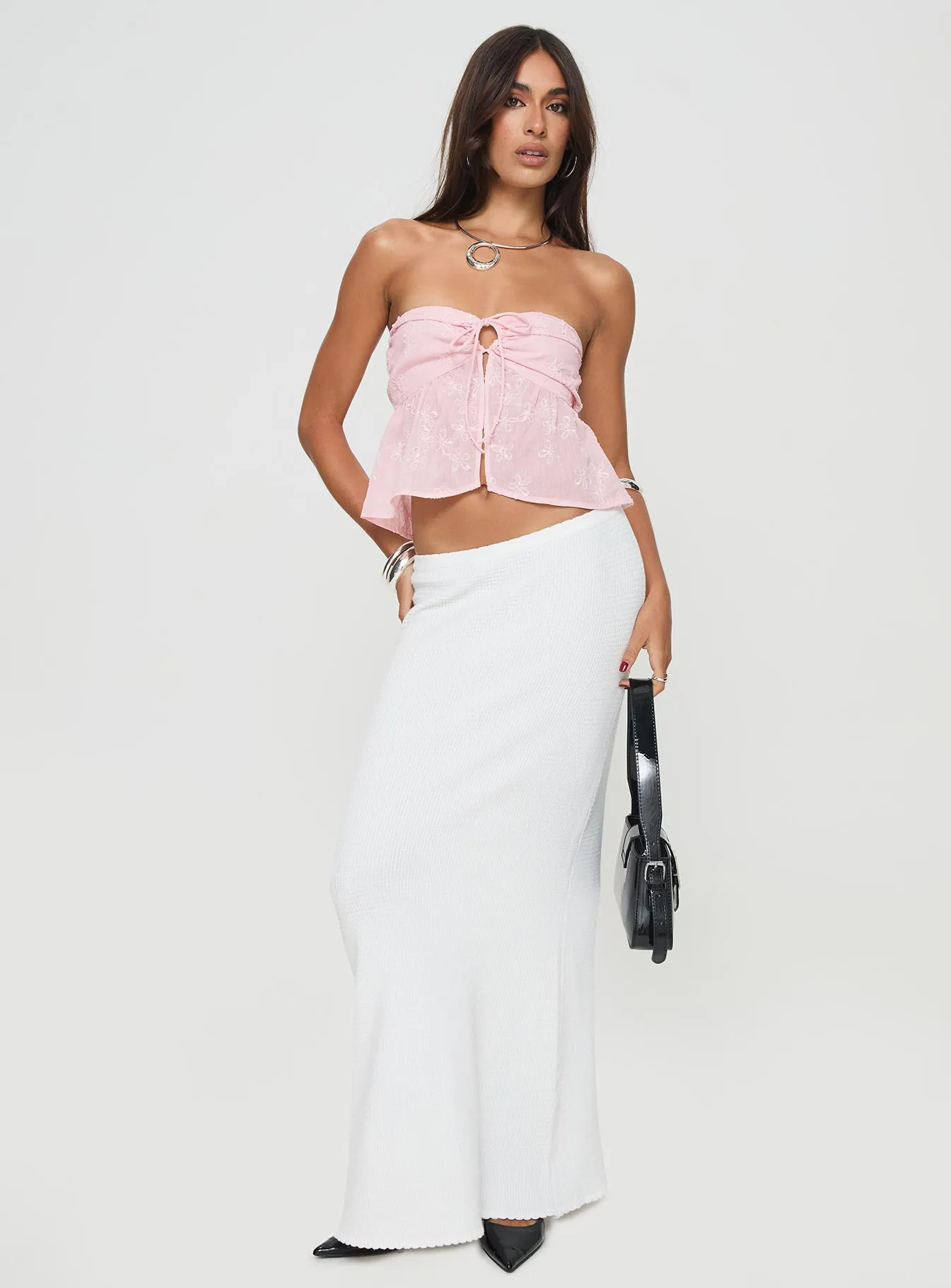 Rosenberg Strapless Top Pink sold by Princess Polly product image thumbnail 3