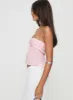 Rosenberg Strapless Top Pink sold by Princess Polly