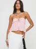 Rosenberg Strapless Top Pink sold by Princess Polly