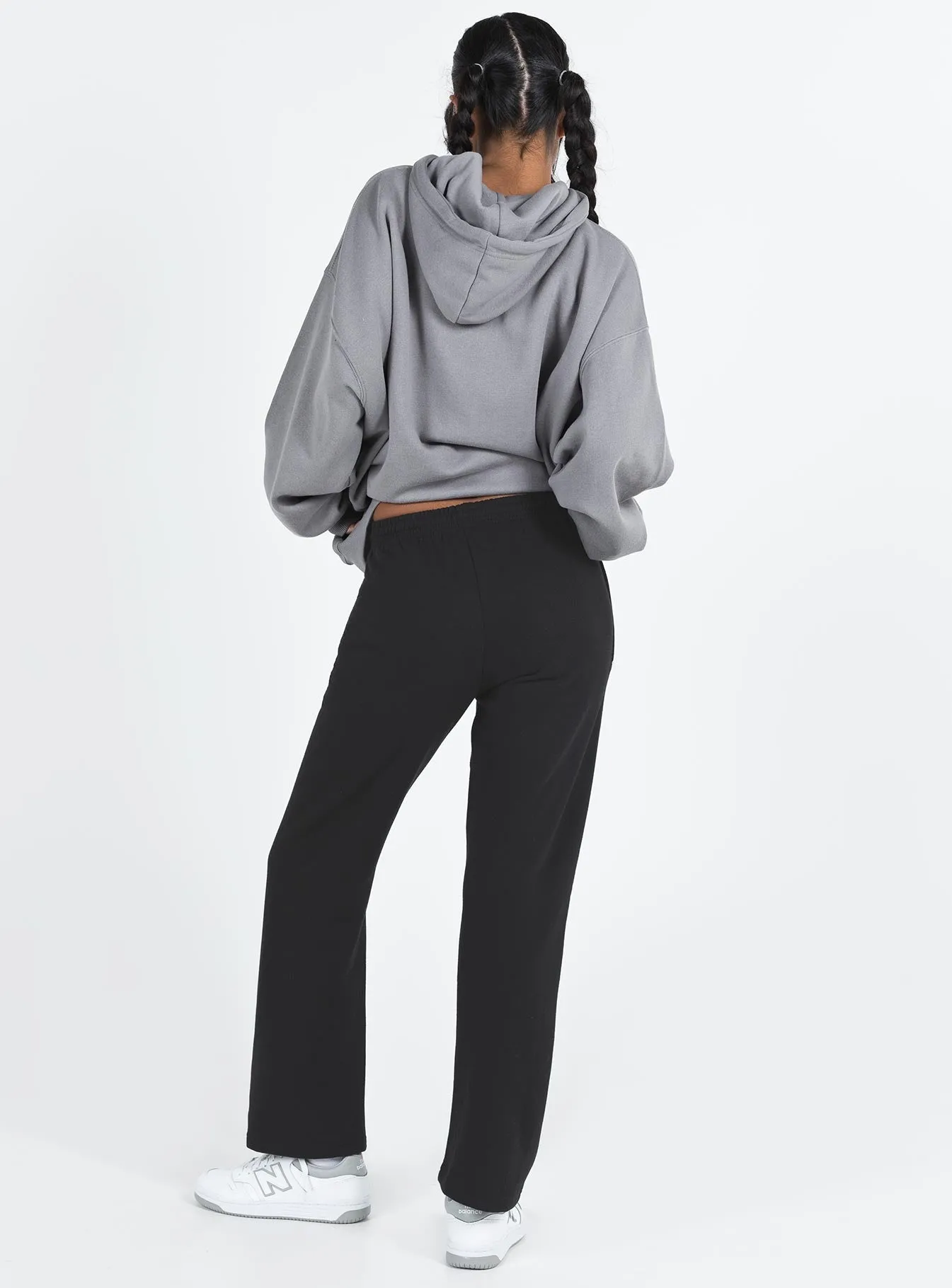 Arya Straight Leg Track Pants Black sold by Princess Polly product image thumbnail 5